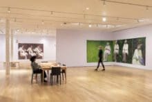 "My Mothers" installed at the MassArt Art Museum, 2023