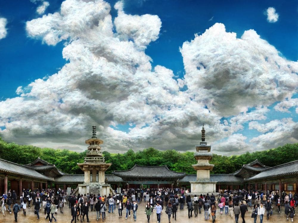 Bulguk Temple, 2012, Lambda print, 60 x 80 inches (152.4 x 203.2 cm), Edition of 5 + 3AP's