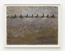 May Stevens On the Charles River, 1994 Mixed media on paper Image Dimensions: 22 x 30 inches (55.9 x 76.2 cm)
