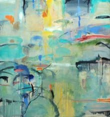 Pond Edge II, 1999 Oil on canvas 33 x 31 1/2 inches (83.8 x 80 cm)
