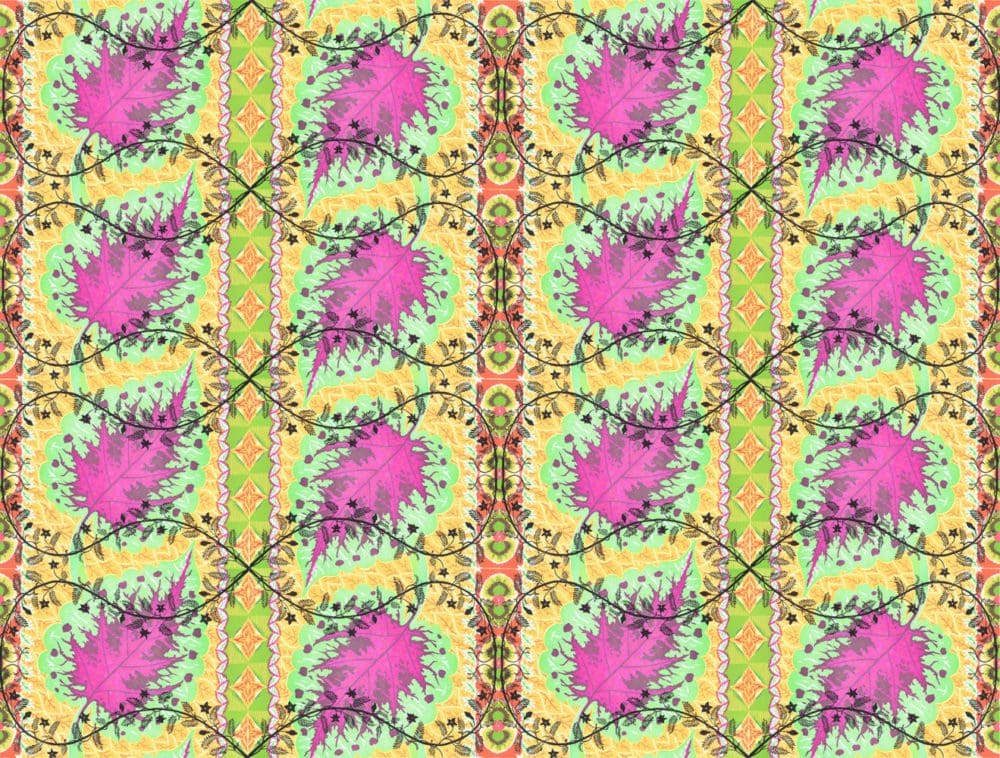 Summer, 2020 Handmade wallpaper 9 x 12 inches (22.9 x 30.5 cm) (per sheet)