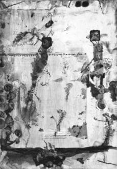 Burlesque, 2013, Graphite, resin, oil on coated paper, 20 x 14 inches (50.8 x 35.56 cm)