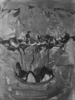 Carouse, 2013, Graphite, oil and resin on coated aluminum, 24 x 18 inches (60.96 x 45.72 cm)