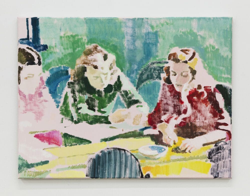 Tim Braden The Seminar (Black Mountain College) 2, 2022 Oil on canvas 23 5/8 x 31 5/16 inches (60 x 79.5 cm)