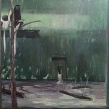 Cage at Stoneham 23, 1977, Oil on canvas, 66 x 66 inches (167.64 x 167.64 cm)