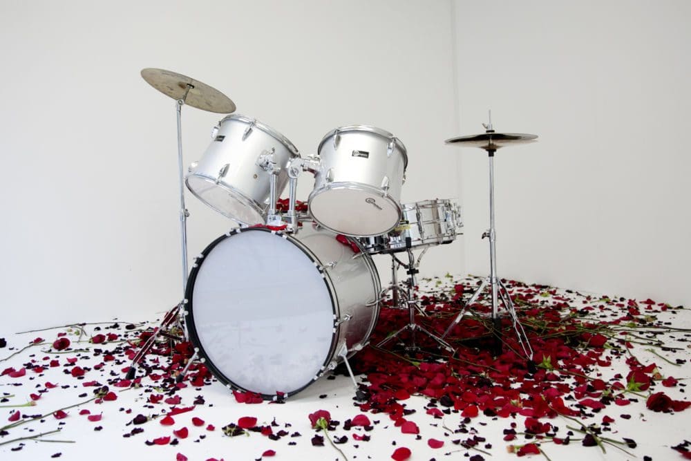 Drums and Roses installation