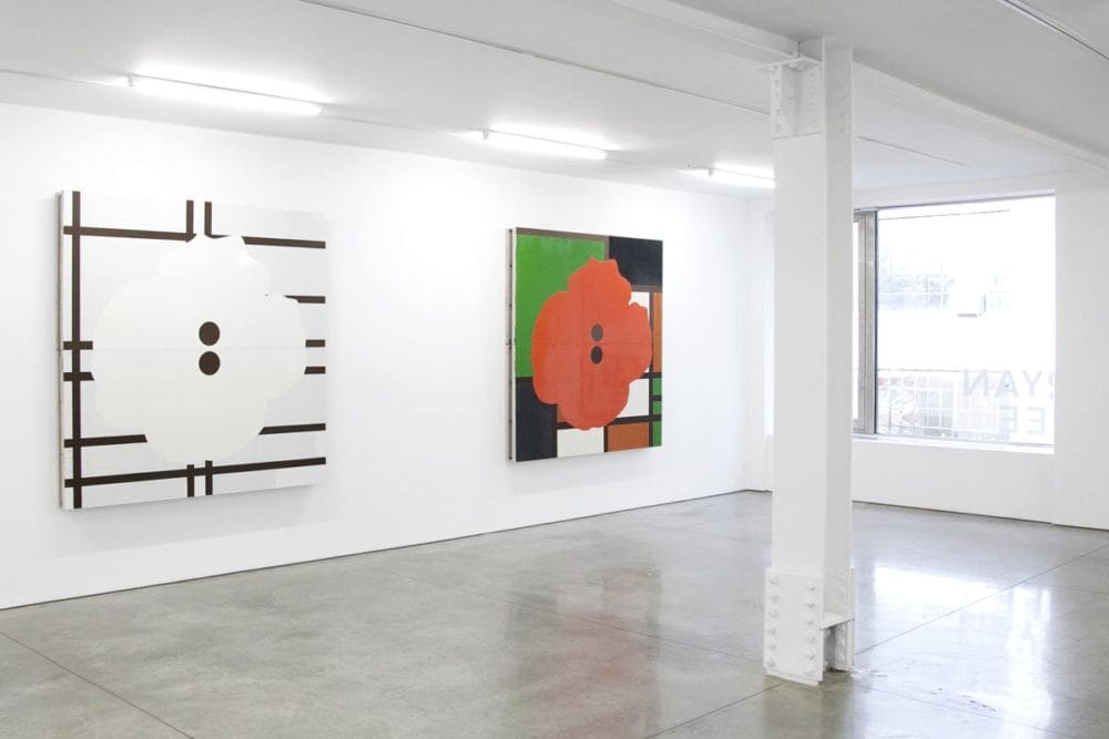 Installation view of Donald Sultan: New Paintings