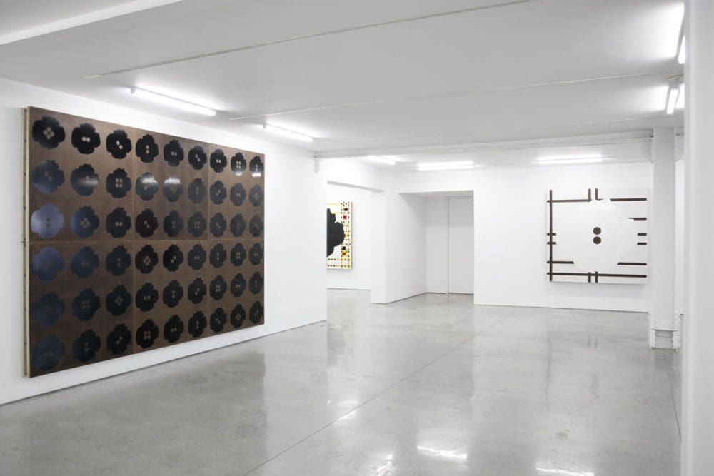 Installation view of Donald Sultan: New Paintings