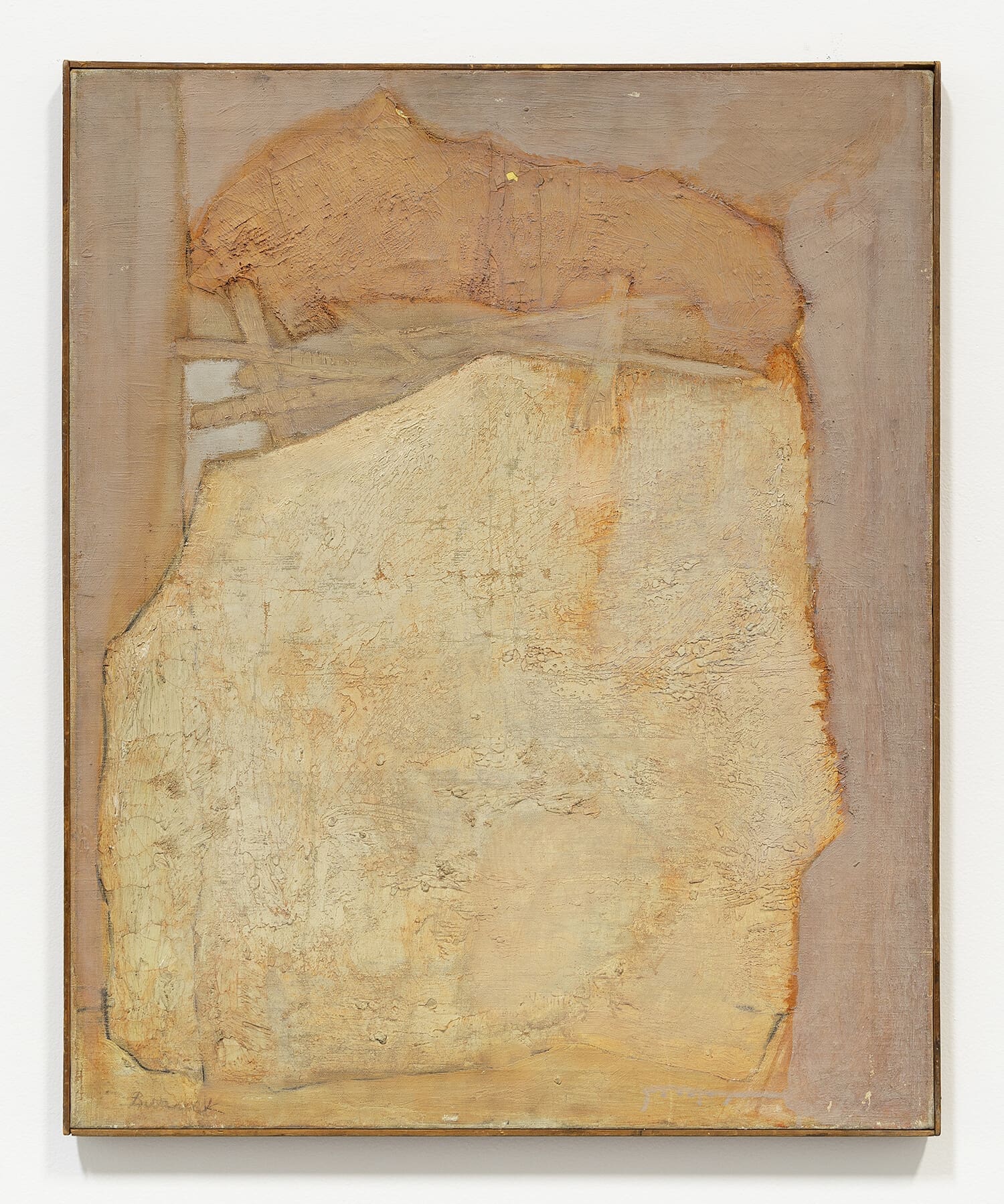 Rudolf Baranik Flame and Rock, c. 1951 Paint on canvas 30 x 24 1/4 inches (76.2 x 61.6 cm)