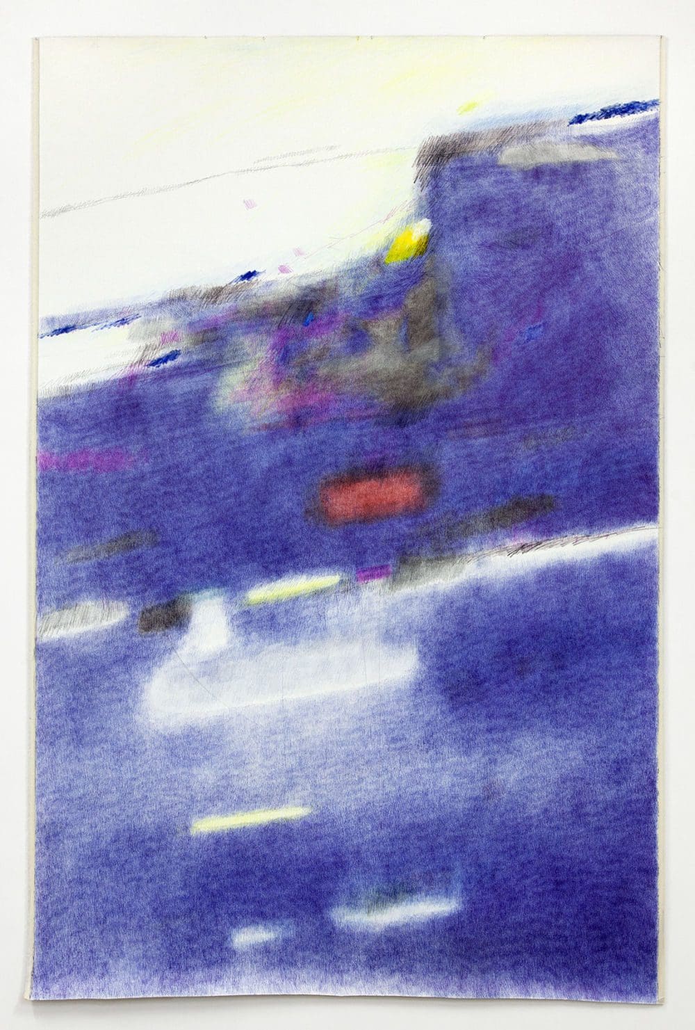 Untitled (Senza Titolo), 2016, Ballpoint pen on canvas, 95 x 63 inches (241.3 x 160.02 cm)