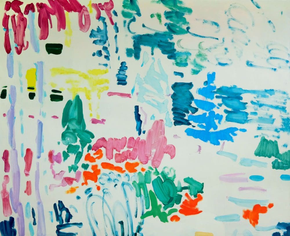 Spanish Garden, 2017, Oil on cavnas, 70 7/8 x 88 inches (180 x 223.5 cm)