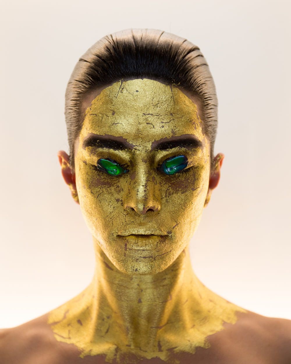 Masking, 24k Gold Mask, p46 from Indigenous Woman, 2018, C-print mounted on Sintra, 20 x 16 inches (50.8 x 40.6 cm), Edition of 8