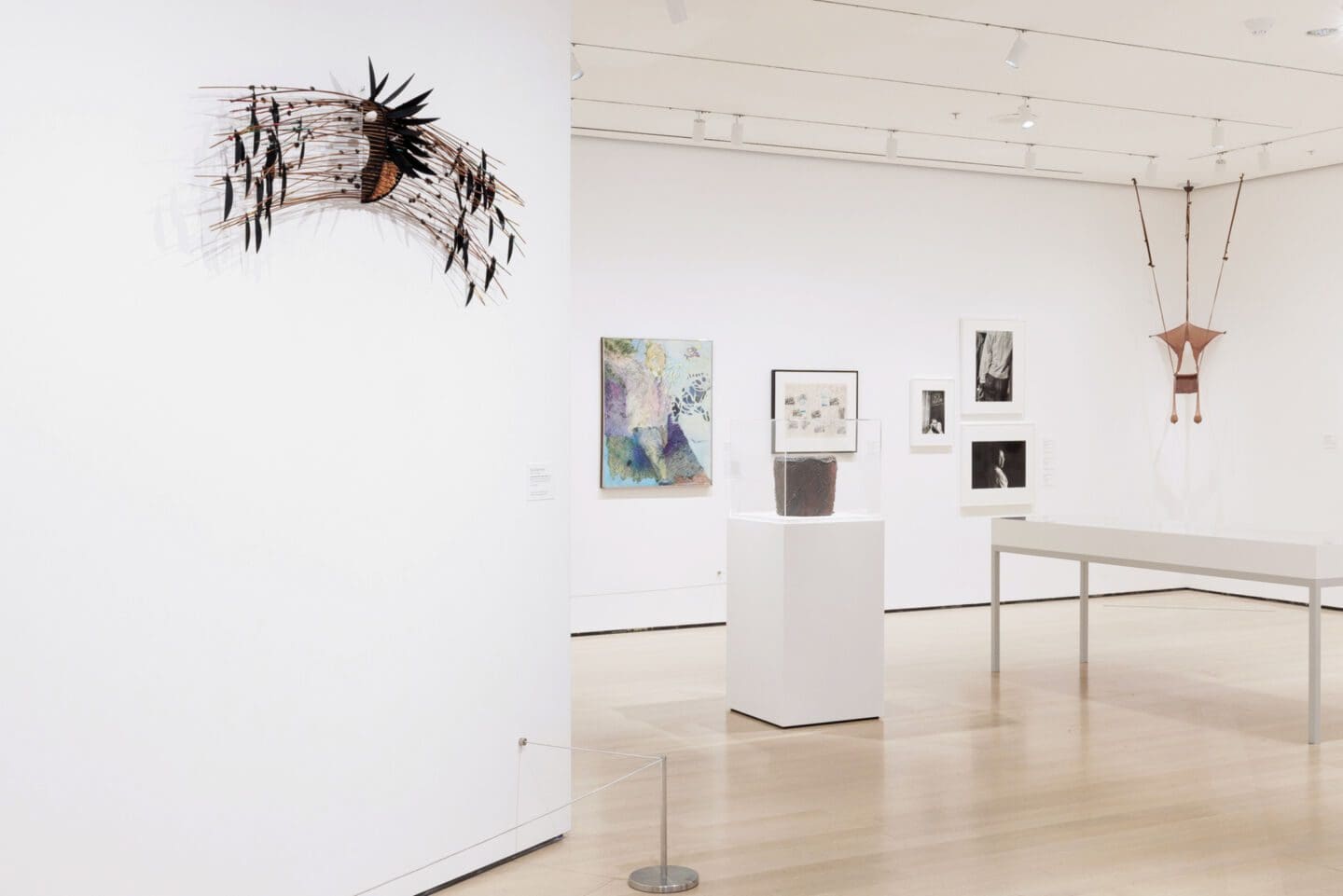 Installation view of Just Above Midtown: Changing Spaces at MoMA