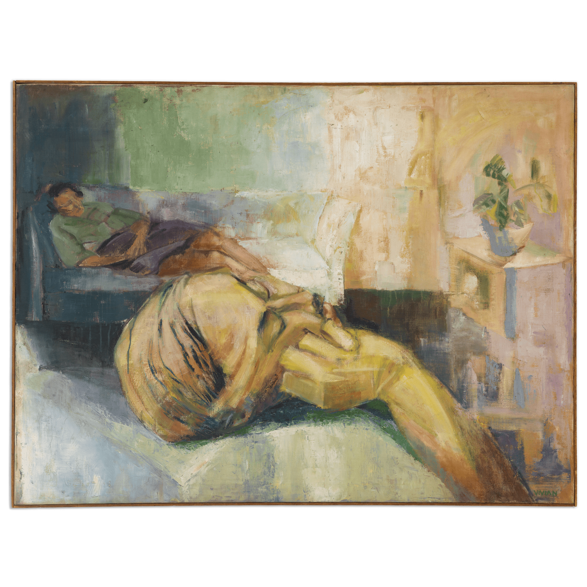 Vivian Browne Americana, 1960 Oil on canvas 36 1/2 x 48 1/2 inches (92.7 x 123.2 cm)