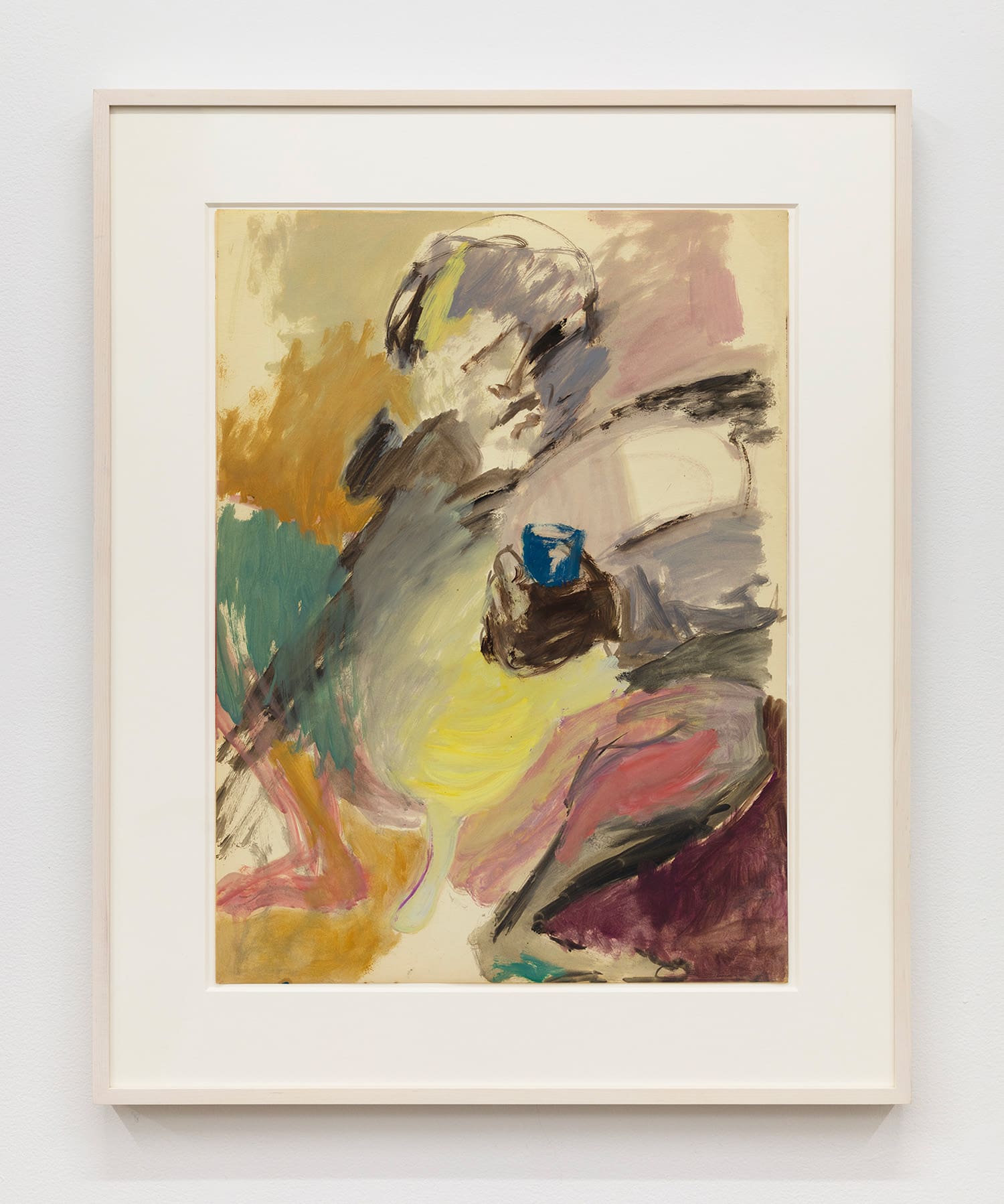 Vivian Browne Little Men #78, c. 1967 Oil on paper Paper Dimensions: 23 6/8 x 17 1/2 inches (60.3 x 44.5 cm) Framed Dimensions: 31 1/8 x 25 1/8 inches (79.1 x 63.8 cm)