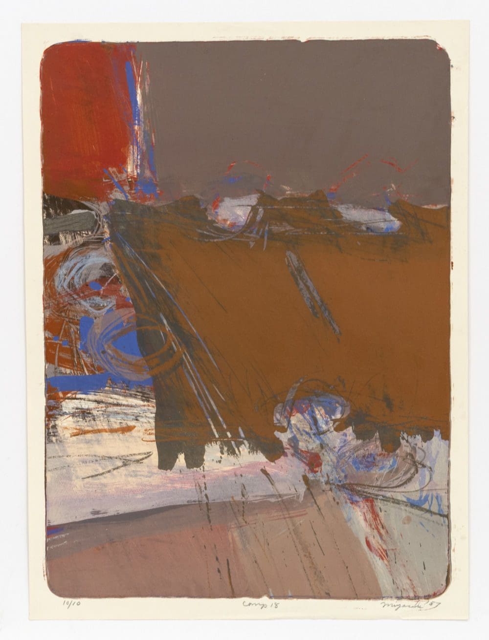 Comp 18, 1957, Lithograph, 23 1/2 x 17 1/4 inches (59.7 x 43.8 cm), Edition of 10