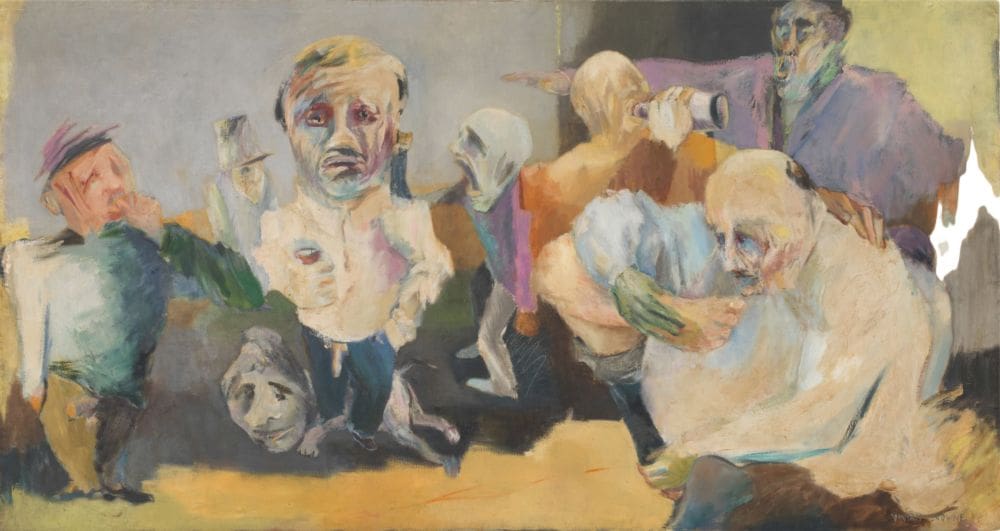 Seven Deadly Sins, c. 1968, Oil on canvas, 59 x 112 inches (151.1 x 284.5 cm)