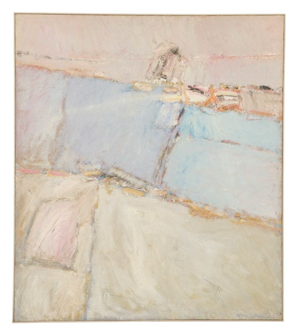 Terrain #2, 1958, Oil and acrylic on canvas, 59 x 52 inches (149.9 x 132.1 cm)