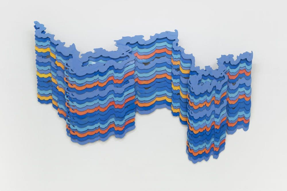 Katy Stone Transmission, 2020 Oil on aluminum 54 x 82 x 2 inches (137.2 x 208.3 x 5.1 cm)
