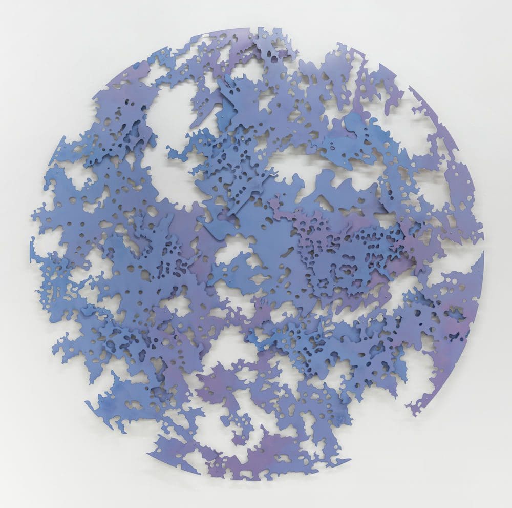 Katy Stone Planet (Violet Hour), 2020 Oil on aluminum 57 x 57 x 1 1/2 inches (144.8 x 144.8 x 3.8 cm) Edition of 2