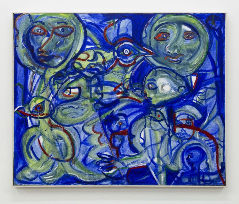 Blue Garden, 1987 Oil on linen 36 3/4 x 45 inches (93.3 x 114.3 cm)