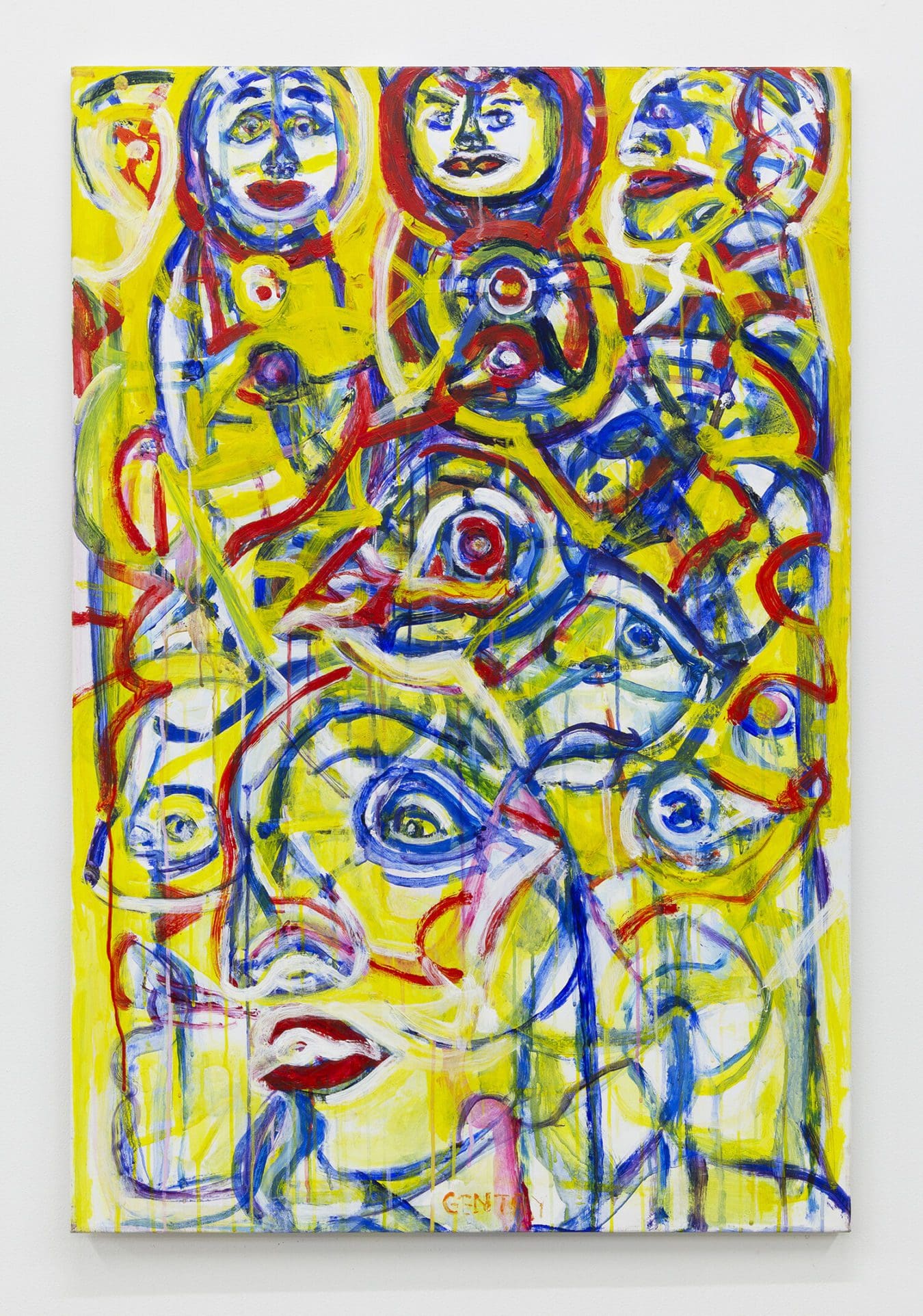 Our Desires, 1999 Acrylic on linen 48 x 32 3/4 inches (121.9 x 83.2 cm)