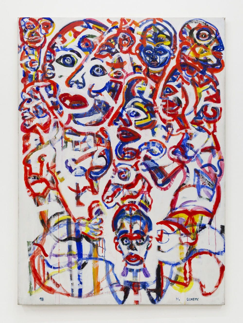 Snow, 1994 Acrylic on linen 64 x 46 inches (162.6 x 116.8 cm)