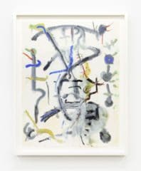 Blue Visage, 1966 Gouache on paper 25 3/8 x 19 5/8 inches (64.5 x 49.8 cm)