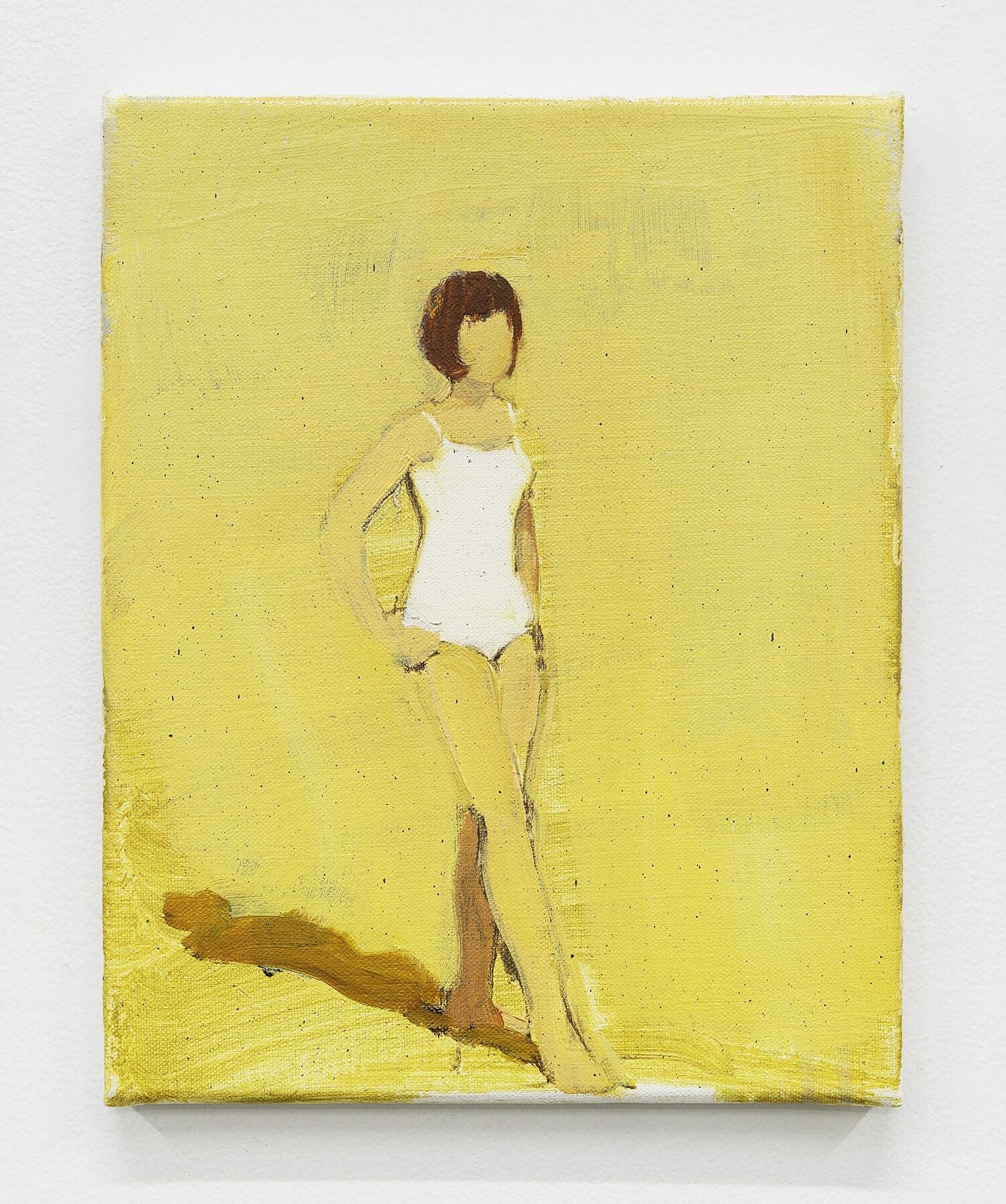 Gideon Rubin Untitled (White Bathing Suit), 2017 Oil on canvas 11 7/8 x 9 3/4 inches (30.2 x 24.8 cm)