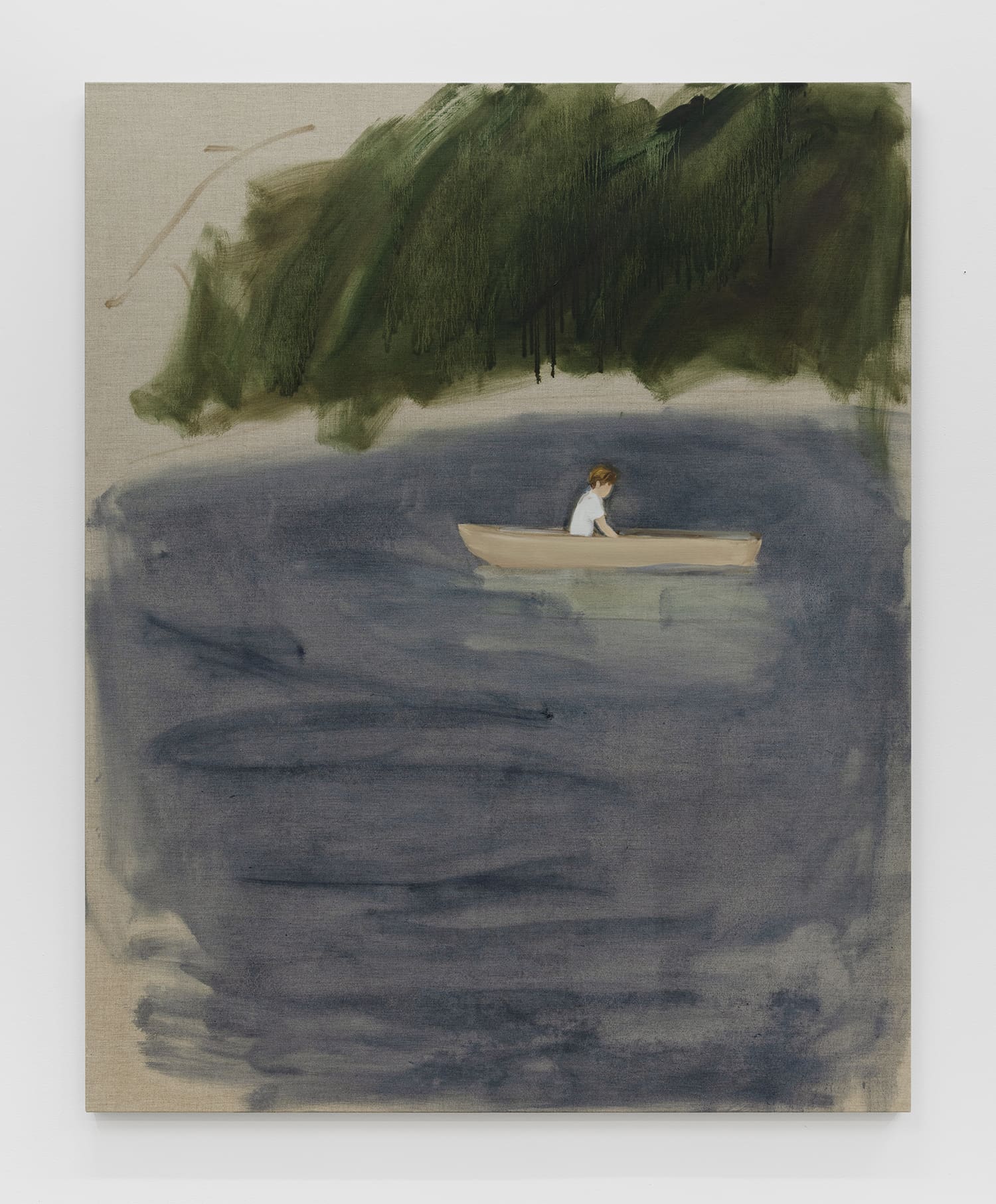 Gideon Rubin Boat, 2025 Oil on linen 59 x 47 1/4 inches (149.9 x 120 cm)