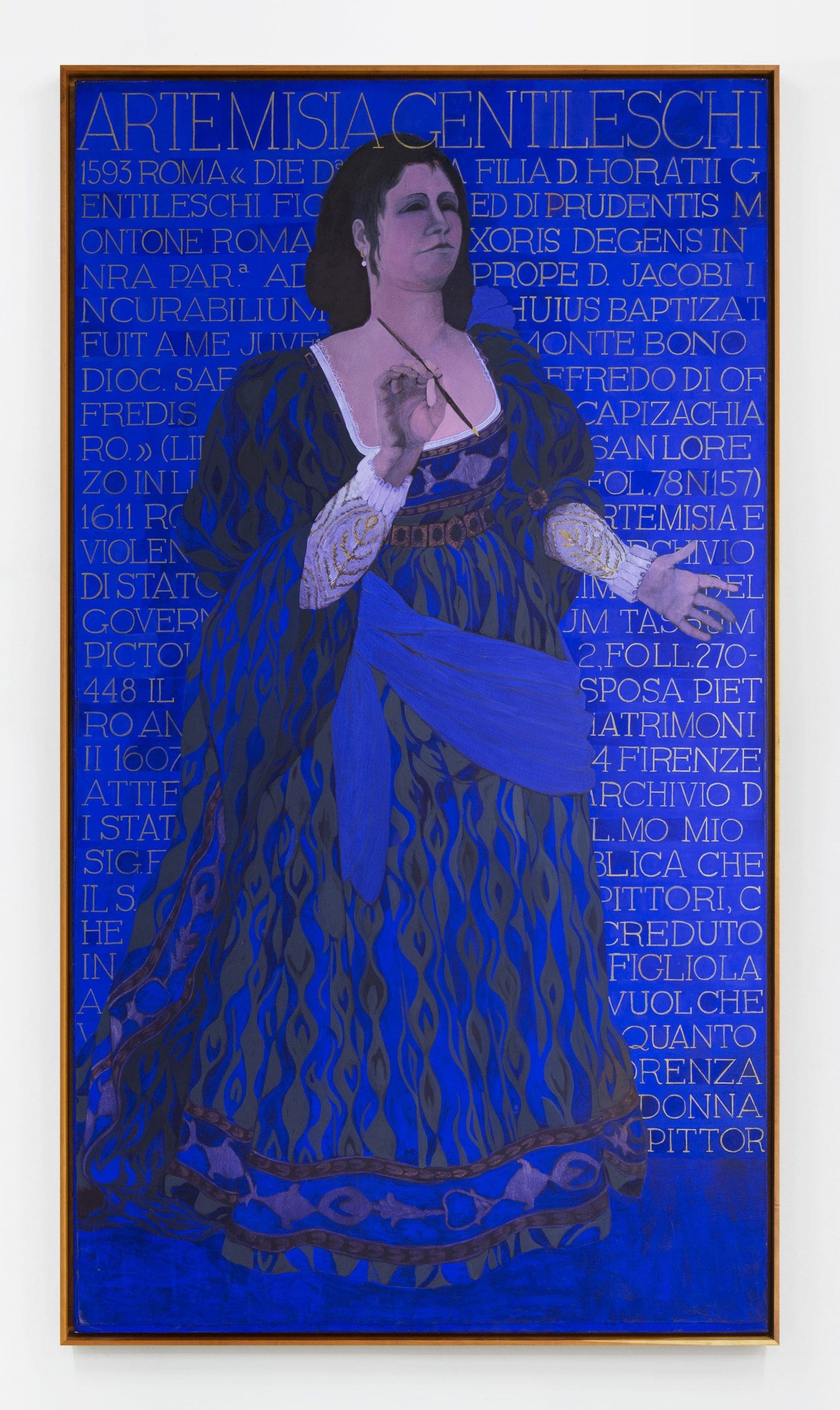 Artemisia Gentileschi, c. 1974 Oil on canvas 108 x 63 inches (274.3 x 160.1 cm)
