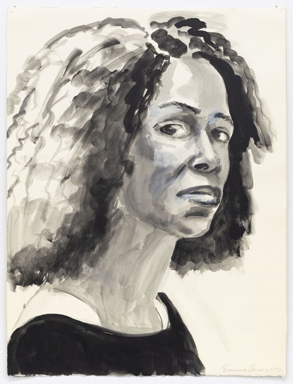 Emma Amos Emma Amos from The Gift, 1990 Watercolor 26 x 19 3/4 inches (66 x 50.2 cm)
