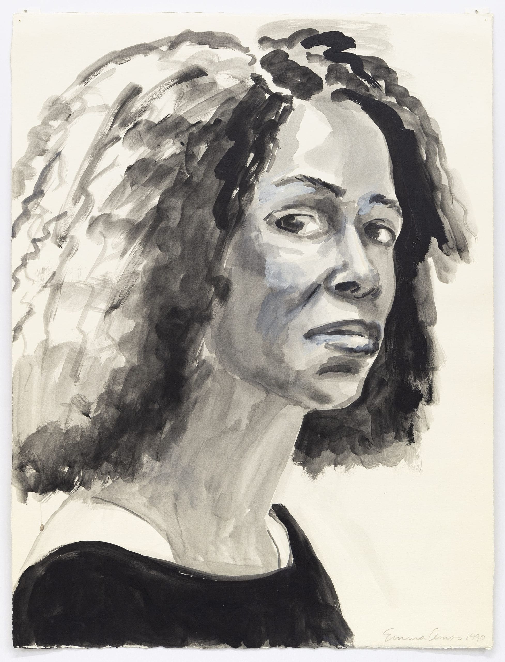Emma Amos Emma Amos from The Gift, 1990 Watercolor 26 x 19 3/4 inches (66 x 50.2 cm)