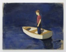 Gideon Rubin Boat, 2020 Oil on linen 70 3/4 x 94 1/2 inches (179.7 x 240 cm)