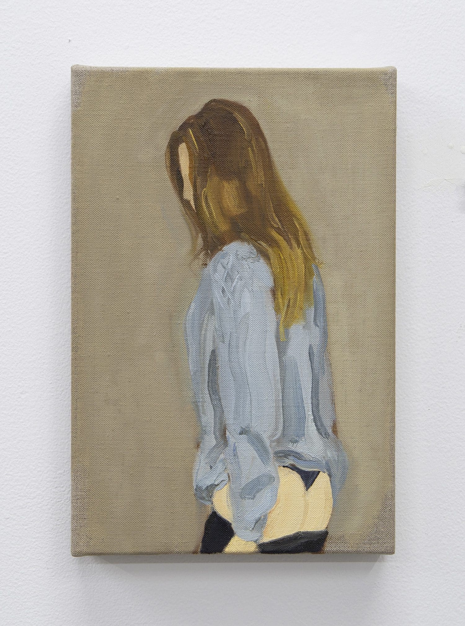 Gideon Rubin Untitled, 2021 Oil on linen 12 x 7 7/8 inches (30.5 x 20 cm)