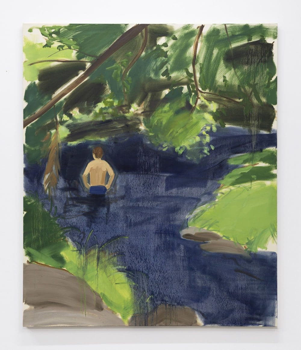 Gideon Rubin Pond, 2021 Oil on canvas 59 1/8 x 49 1/4 inches (150.2 x 125.1 cm)