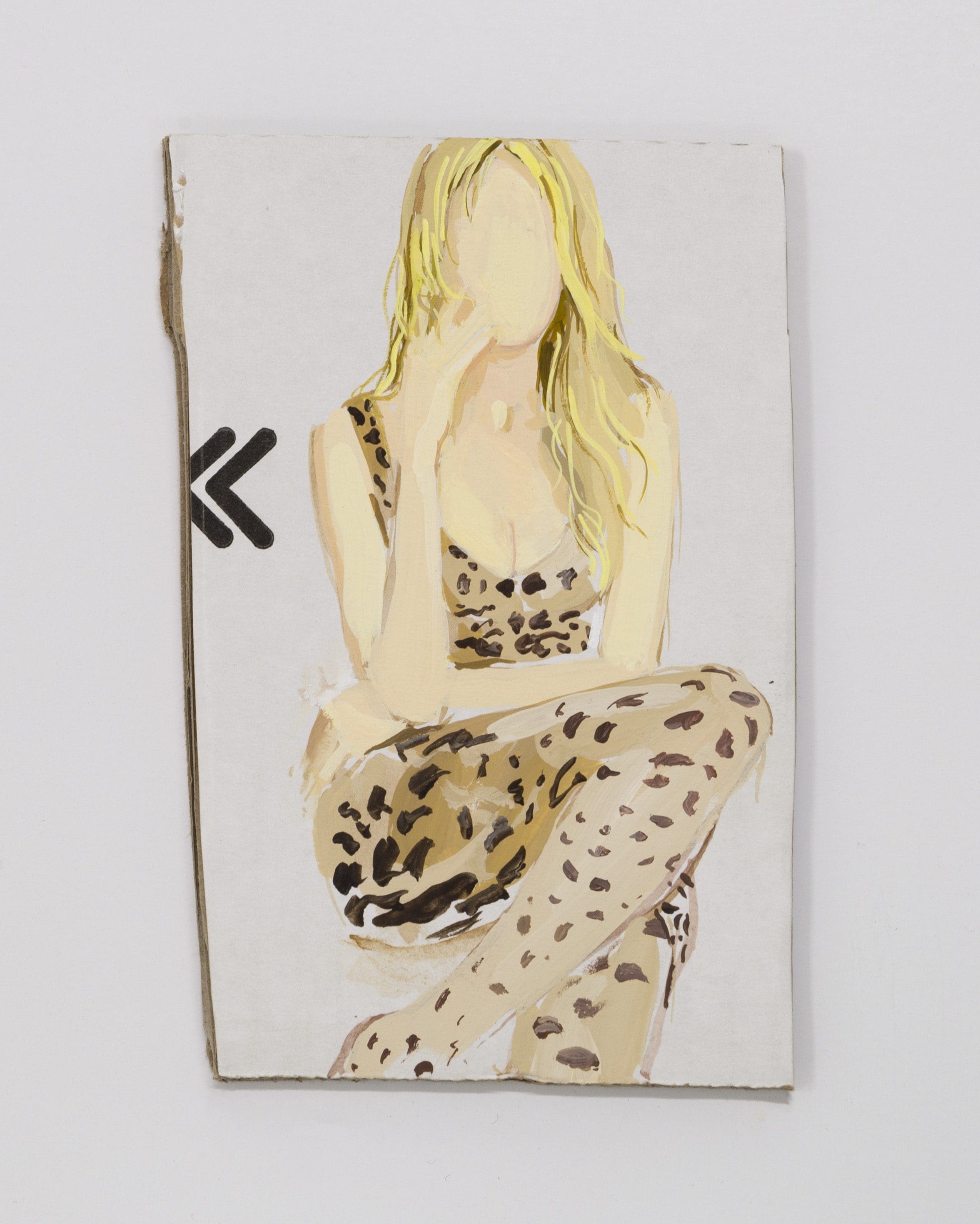 Leopard, 2021 Gouache 5 1/2 x 3 3/4 inches (14 x 9.5 cm)