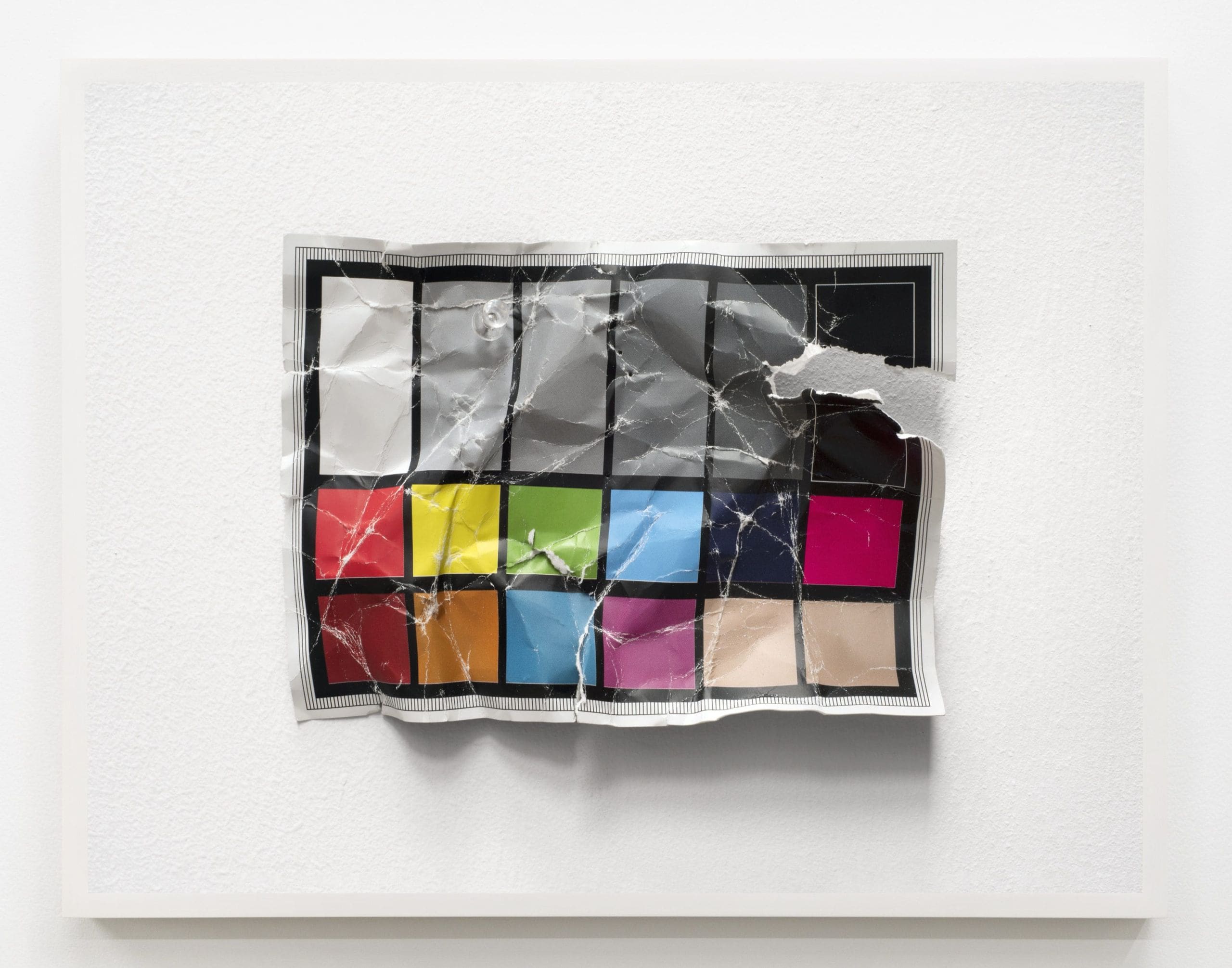Stephanie Syjuco Crumpled Calibration 4, 2021 Archival pigment inkjet 15 x 20 inches (38.1 x 50.8 cm)