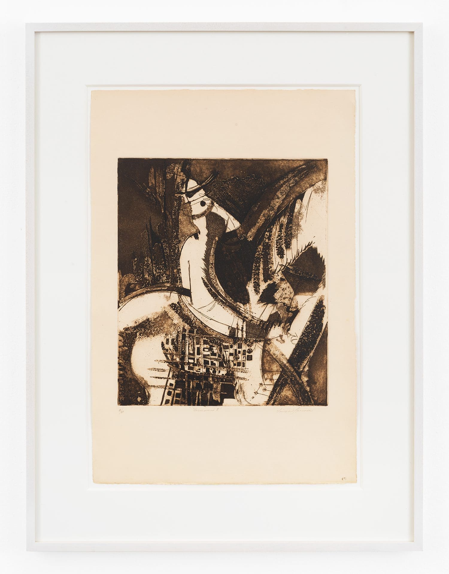 Vivian Browne Horseman I, 1974 Etching and aquatint 22 x 15 inches (55.9 x 38.1 cm), Edition of 35