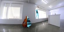 Andy K-B, The Flow and Burn of Closeness, 2022, Shot with GoPro Max, Viewed with Occulus Quest 2 256GB Painted in acrylic