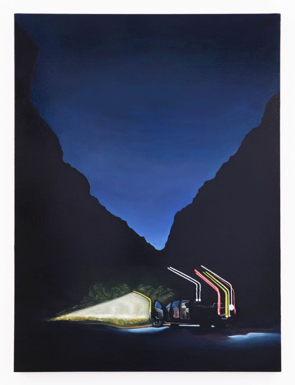 DonChristian Jones, Happy Birthday! (At The Border, on the Brink), 2022, Oil on canvas, 48 x 36 inches (121.9 x 91.4 cm)
