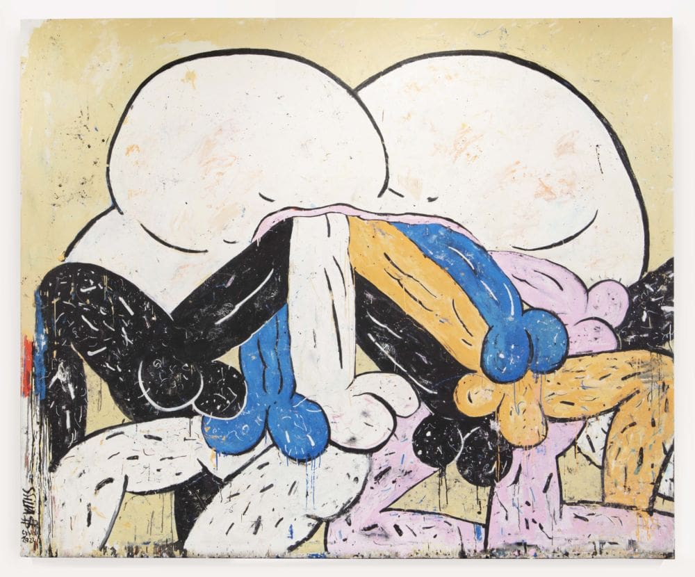Sebastian Silva, wish i wasn’t gay, 2022, Oil on canvas, 118 1/8 x 139 inches (300 x 353.1 cm)