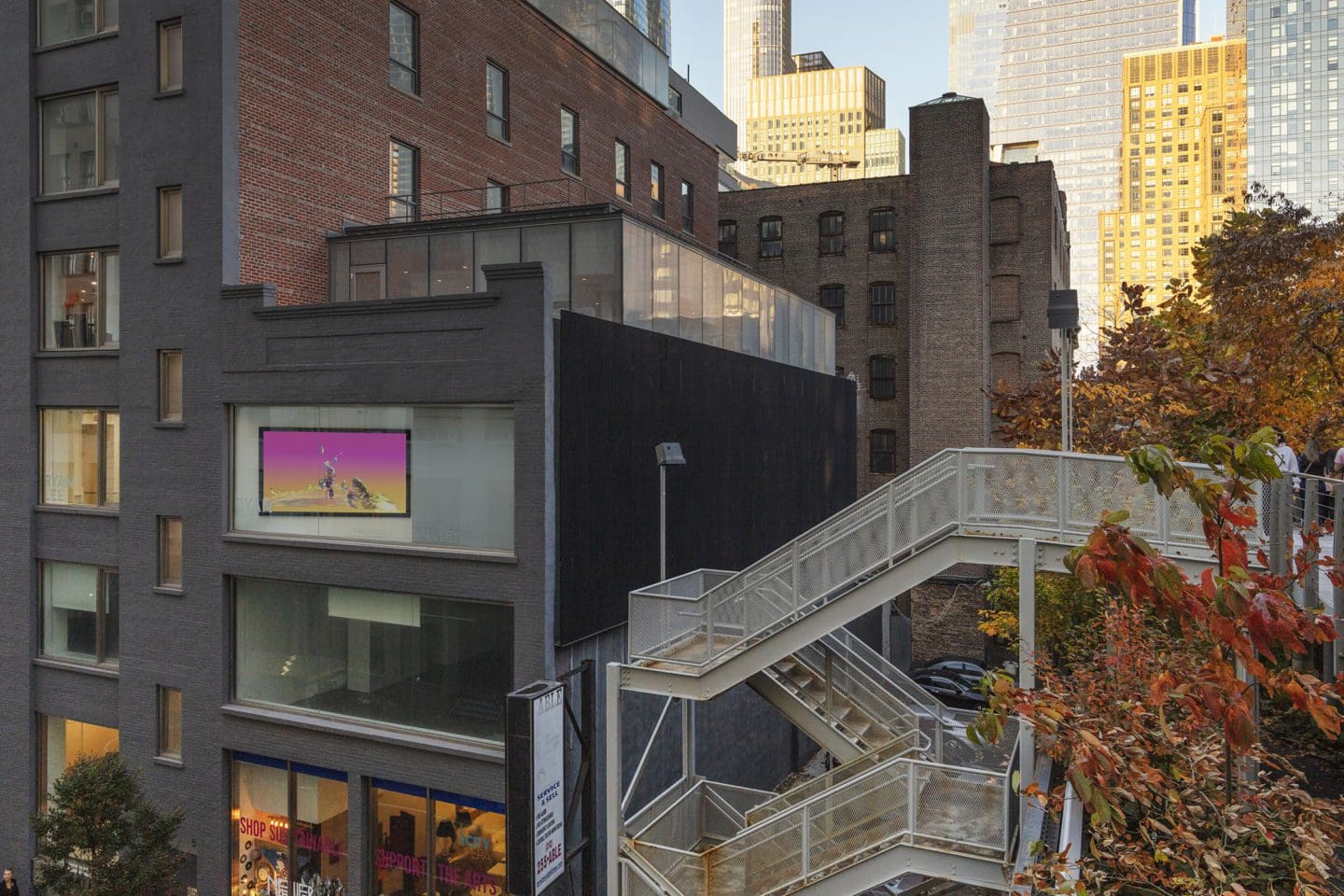 View of The Elevated Line, 2022, from the High Line at 26th Street