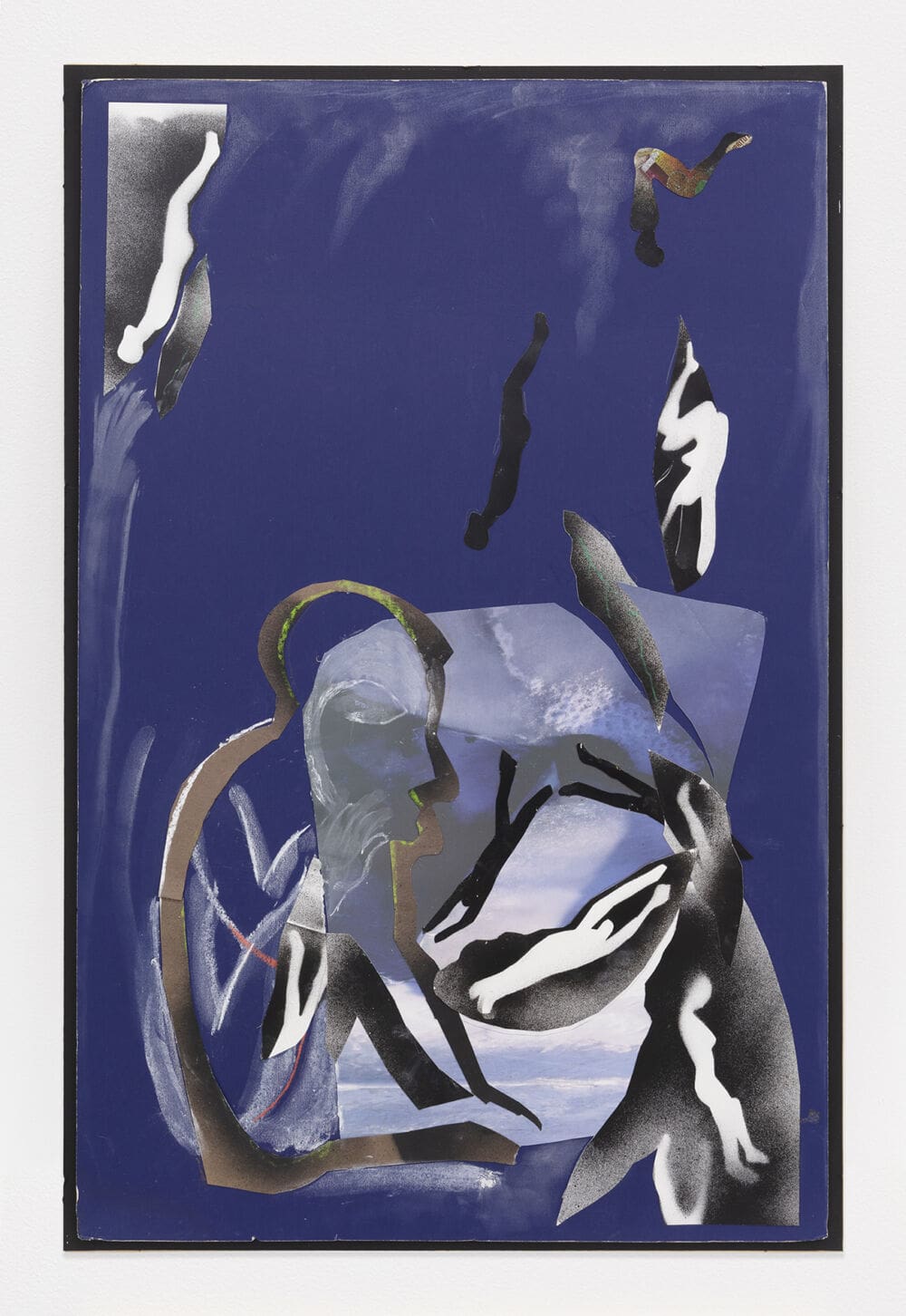 George Nelson Preston They Jumped Overboard But Their Kalunga Retrieved The Souls, 2019 Cut paper and oil on pressed foam board Paper Dimensions: 30 x 19 3/4 inches (76.2 x 50.2 cm) Framed Dimensions: 32 x 22 inches (81.3 x 55.9 cm)