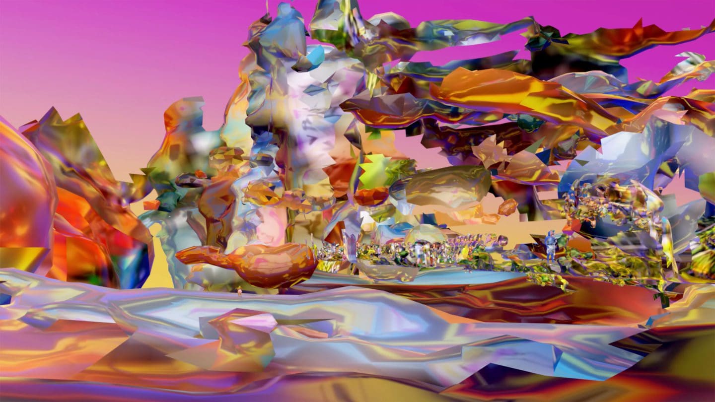 Carla Gannis The Elevated Line (still), 2022 4k Digital video with original audio score RT: 9:00 min loop Edition of 3