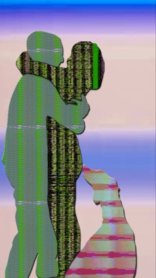 LoVid Hugs on Tape (on the Radio), 2022 Digital animation NATIVE: Apple ProRes 4444, 1080X1920, 00:18 EXHIBITION: H.264, 1080X1920, 09:40