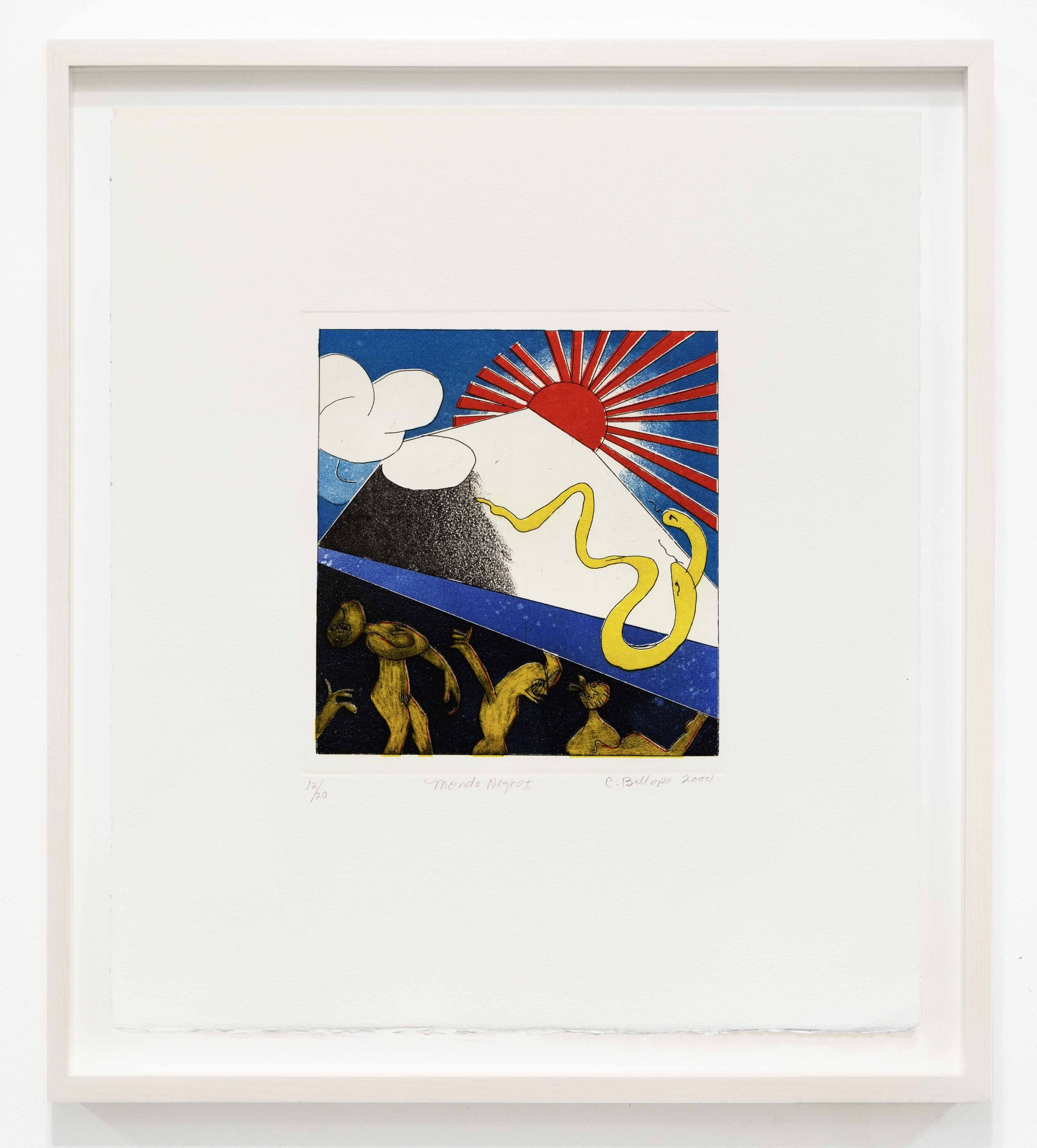 Camille Billops Mondo Negro I, 2000 Etching and aquatint Image Dimensions: 8 x 7 inches (20.3 x 17.8 cm) Framed Dimensions: 19 5/8 x 17 5/8 inches (49.8 x 44.8 cm) Edition of 20