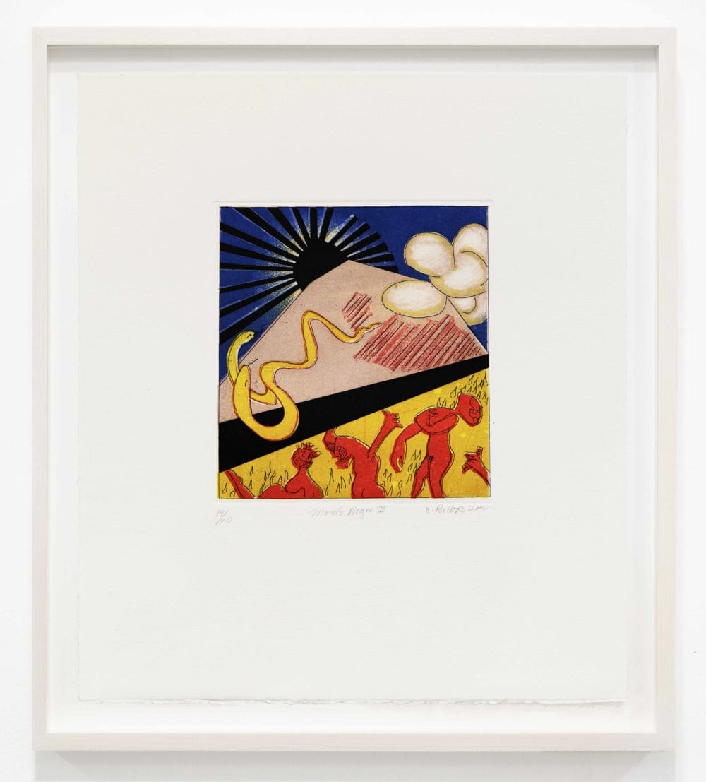 Camille Billops Mondo Negro II, 2000 Etching and aquatint Image Dimensions: 8 x 7 inches (20.3 x 17.8 cm) Framed Dimensions: 19 5/8 x 17 5/8 inches (49.8 x 44.8 cm) Edition of 20