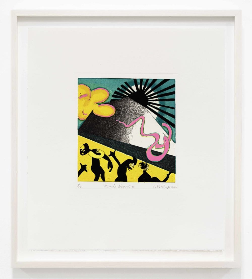 Camille Billops Mondo Negro V, 2000 Etching and aquatint Image Dimensions: 8 x 7 inches (20.3 x 17.8 cm) Framed Dimensions: 19 5/8 x 17 5/8 inches (49.8 x 44.8 cm) Edition of 20