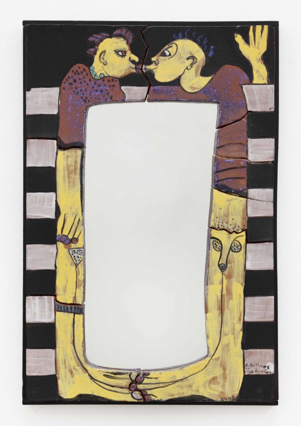 Camille Billops The Kissing, 2008 Ceramic mirror 19 x 13 inches (48.3 x 33 cm)